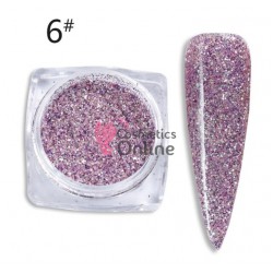 Decor pentru unghii NADP027NN sclipici Holografic Diamond - Dark Pink